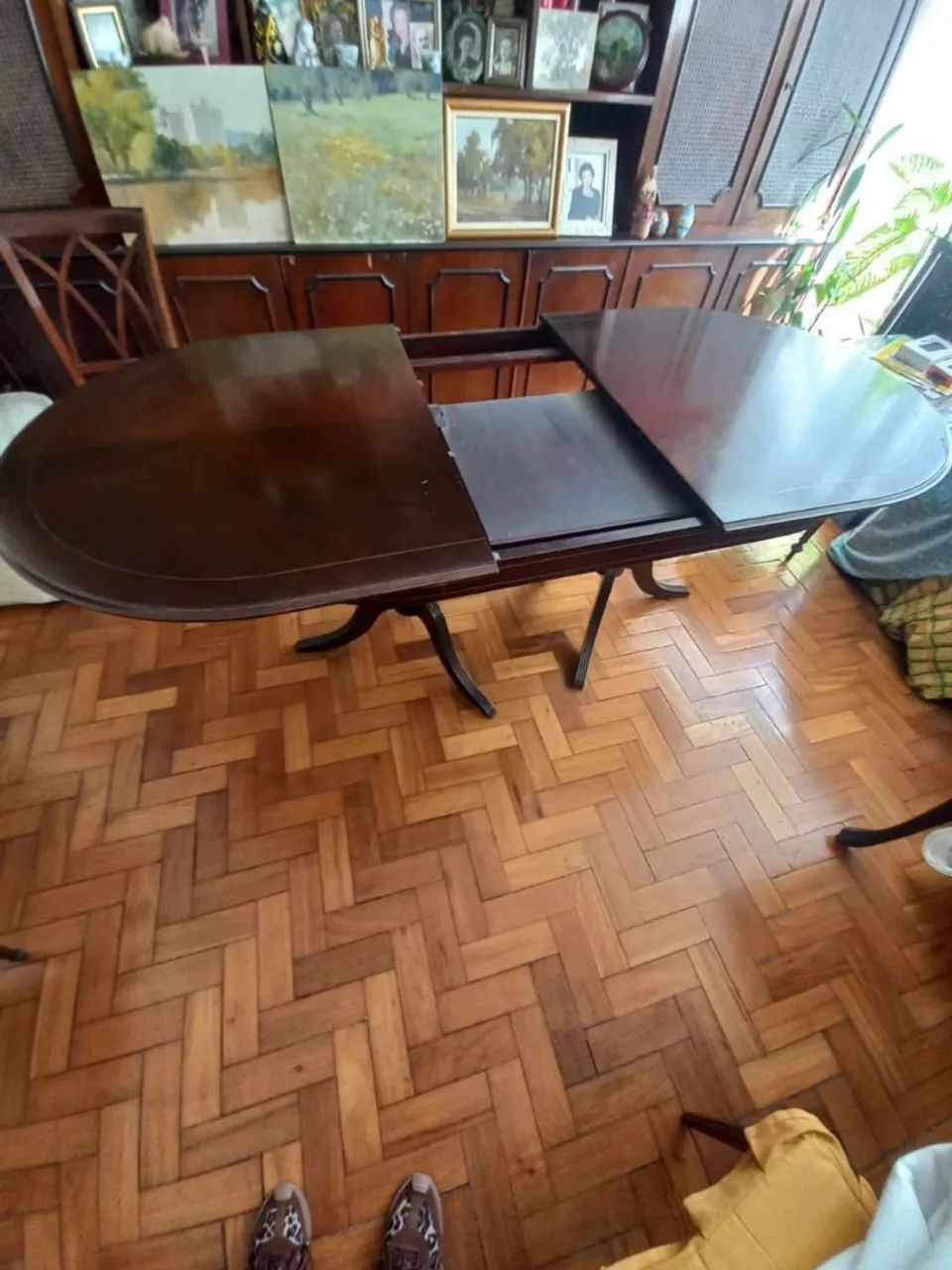 Linda mesa de jantar vintage retrátil  - Foto 2