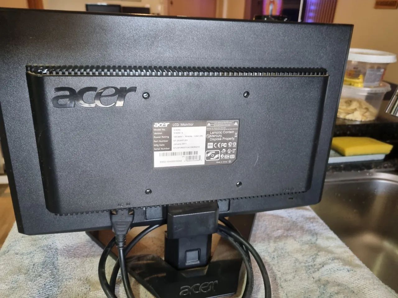 Monitor ACER X163W 15 POLEGADAS  - Foto 2