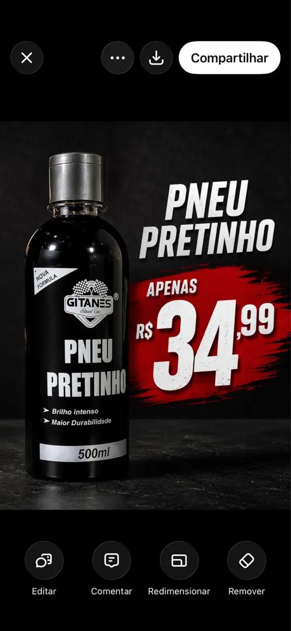 Pretinho pneu Gitanes - Foto 4