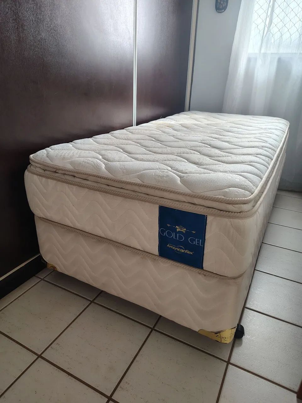 Cama box solteiro Americanflex
