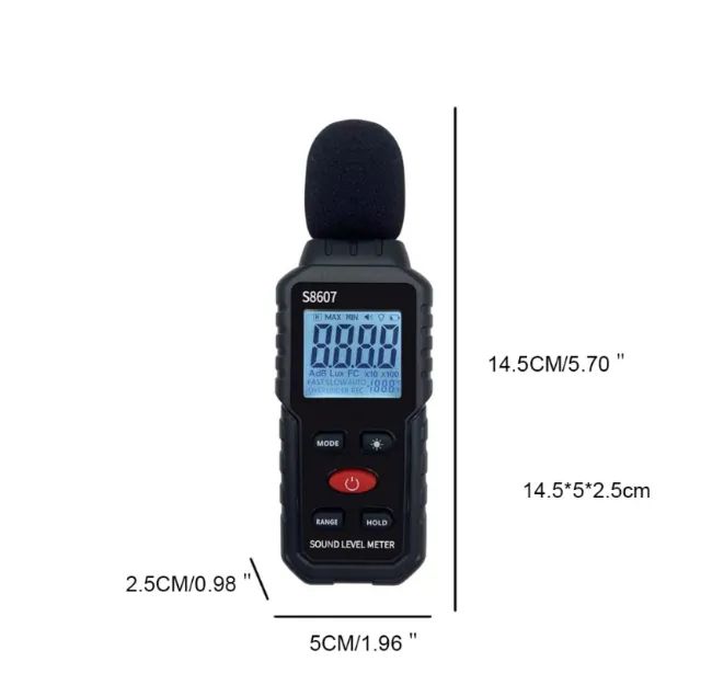Decibelímetro Digital Medidor de Nível Sonoro 30-130dB - Foto 2
