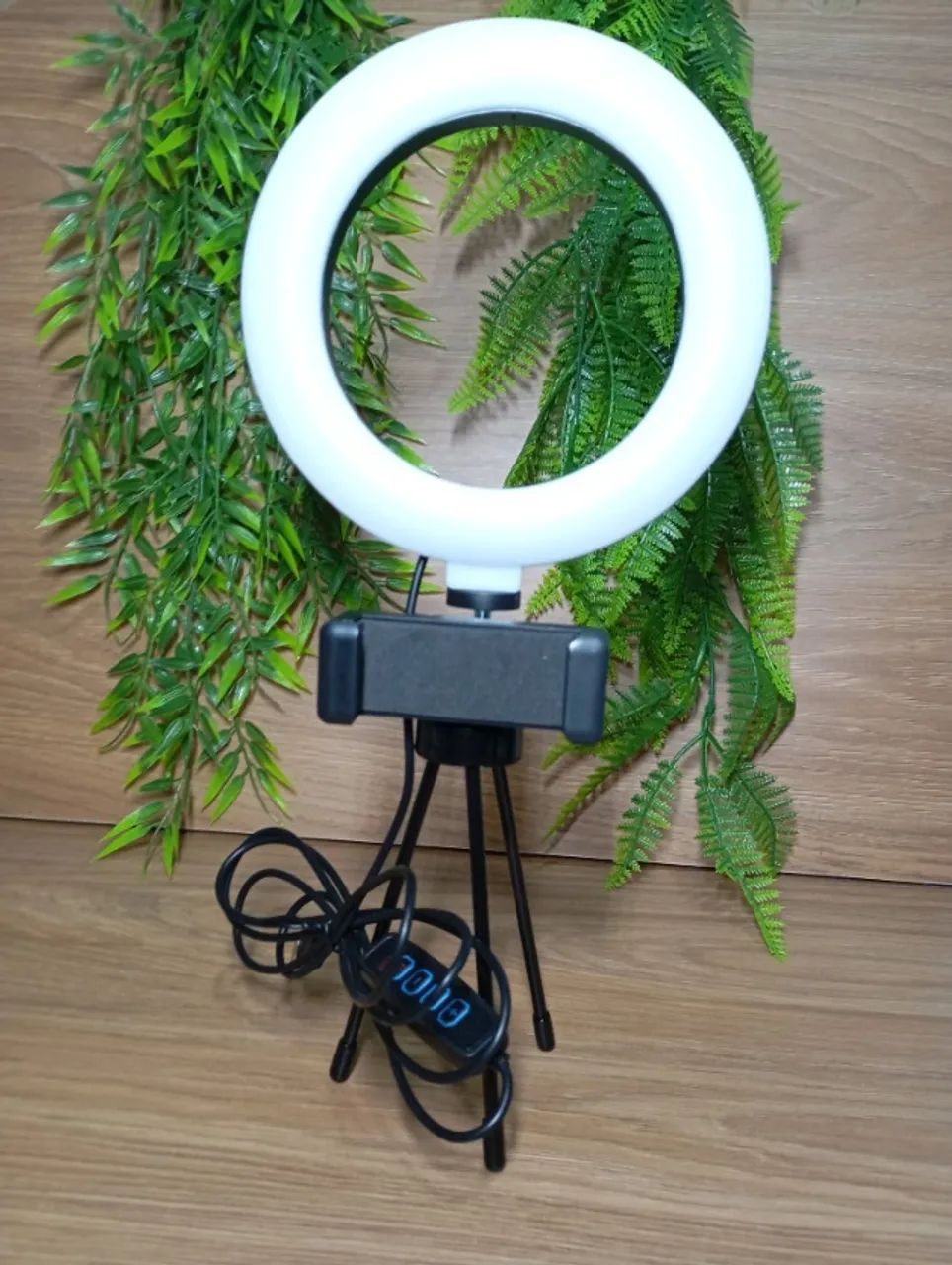 Ring Light 6 Polegadas 16cm com Suporte para Celular Tripé LED para Selfie, Vídeos, Maquia - Foto 3
