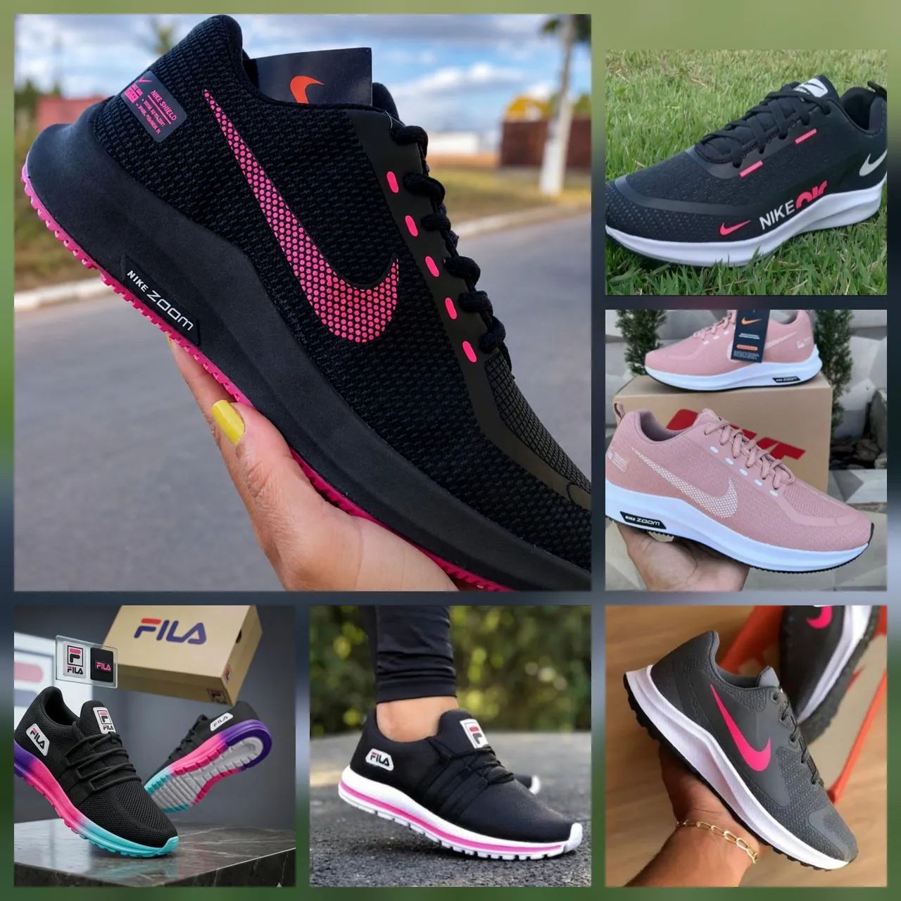Tênis fila e Nike feminino