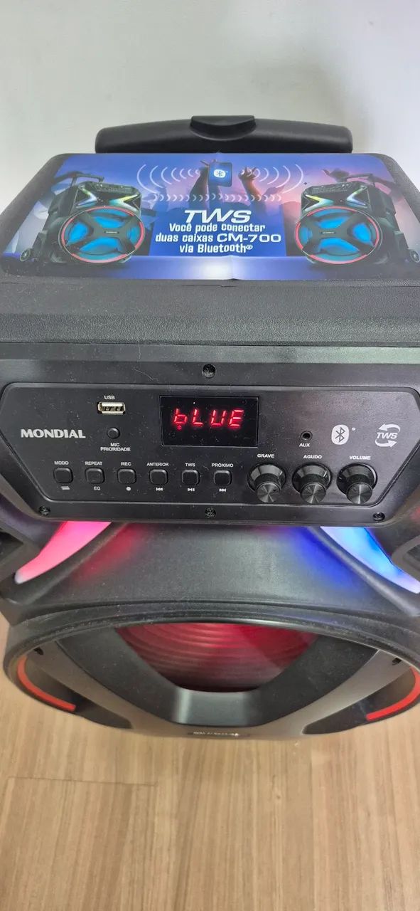 Caixa de som amplificada MONDIAL CM-700 TWS Bluetooth  - Foto 2