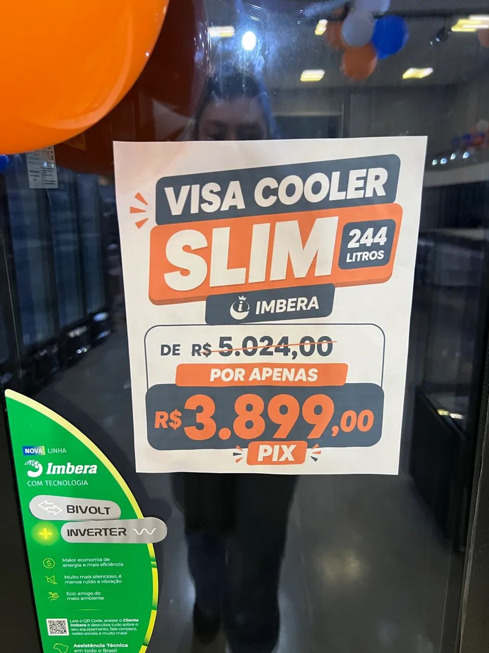 Geladeira Imbera  expositora slim 244L visa cooler - pronta entrega  - Foto 2