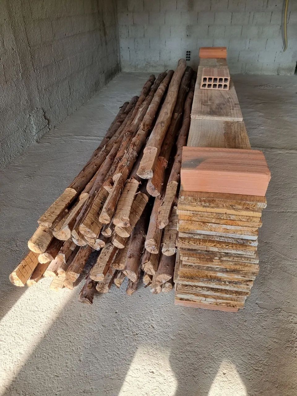 Braces, Planks, and New 1/4-inch Rebar