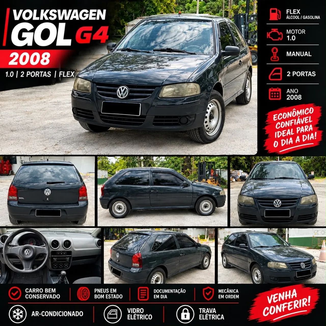 Volkswagen Gol GOL CITY (TREND) 1.0 MI TOTAL FLEX 8V 2P 2008