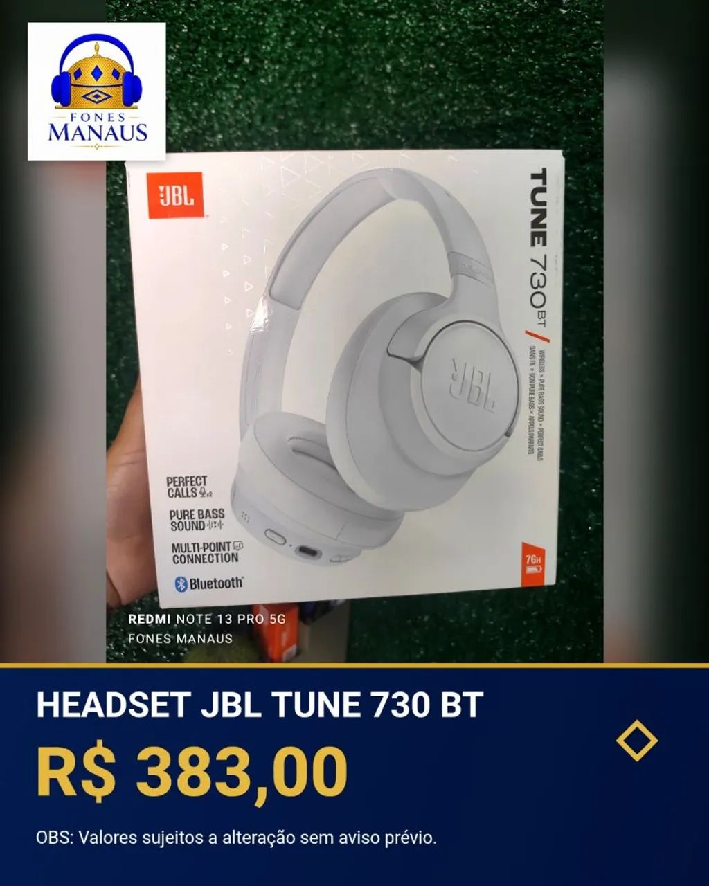 Headset JBL Tune 730BT bluetooth original 