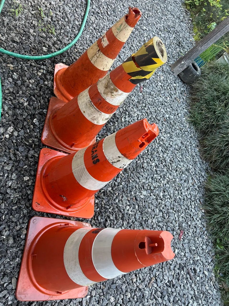 Cone Sinalizador Laranja com Branco