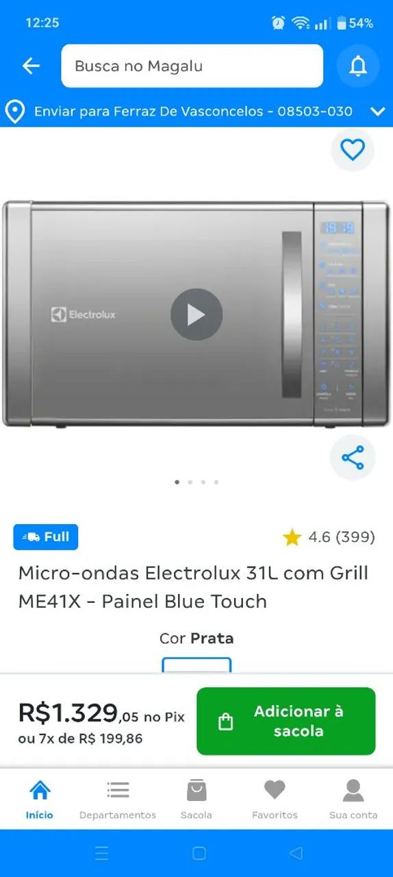 Microondas Electrolux blue touch usado. - Foto 5