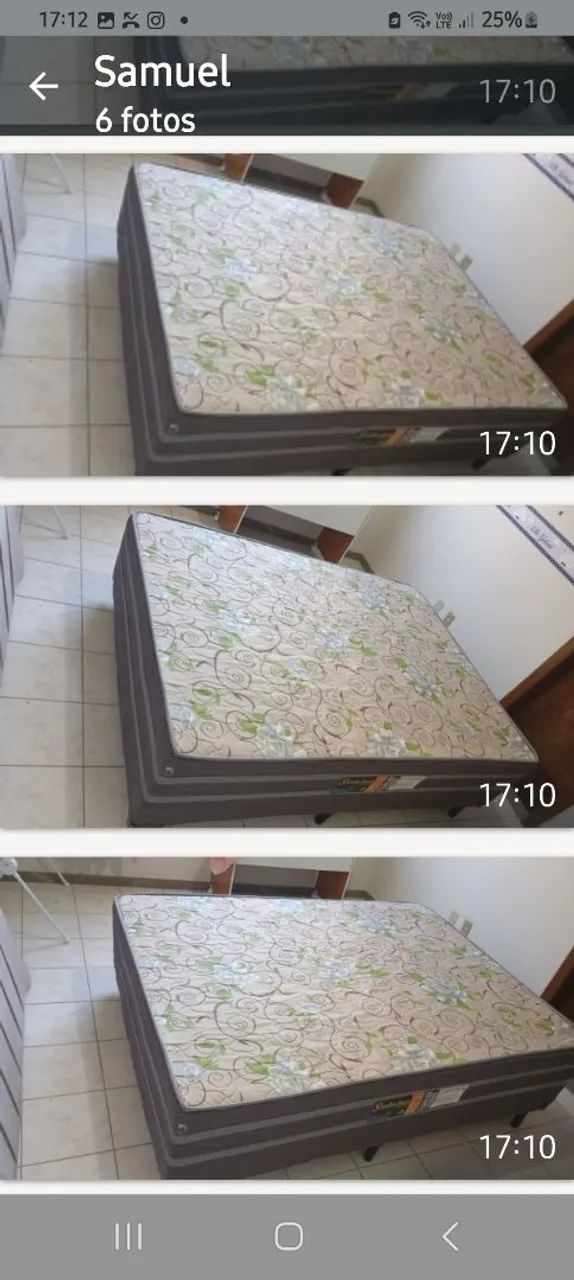 Cama box conjugada semi nova. 