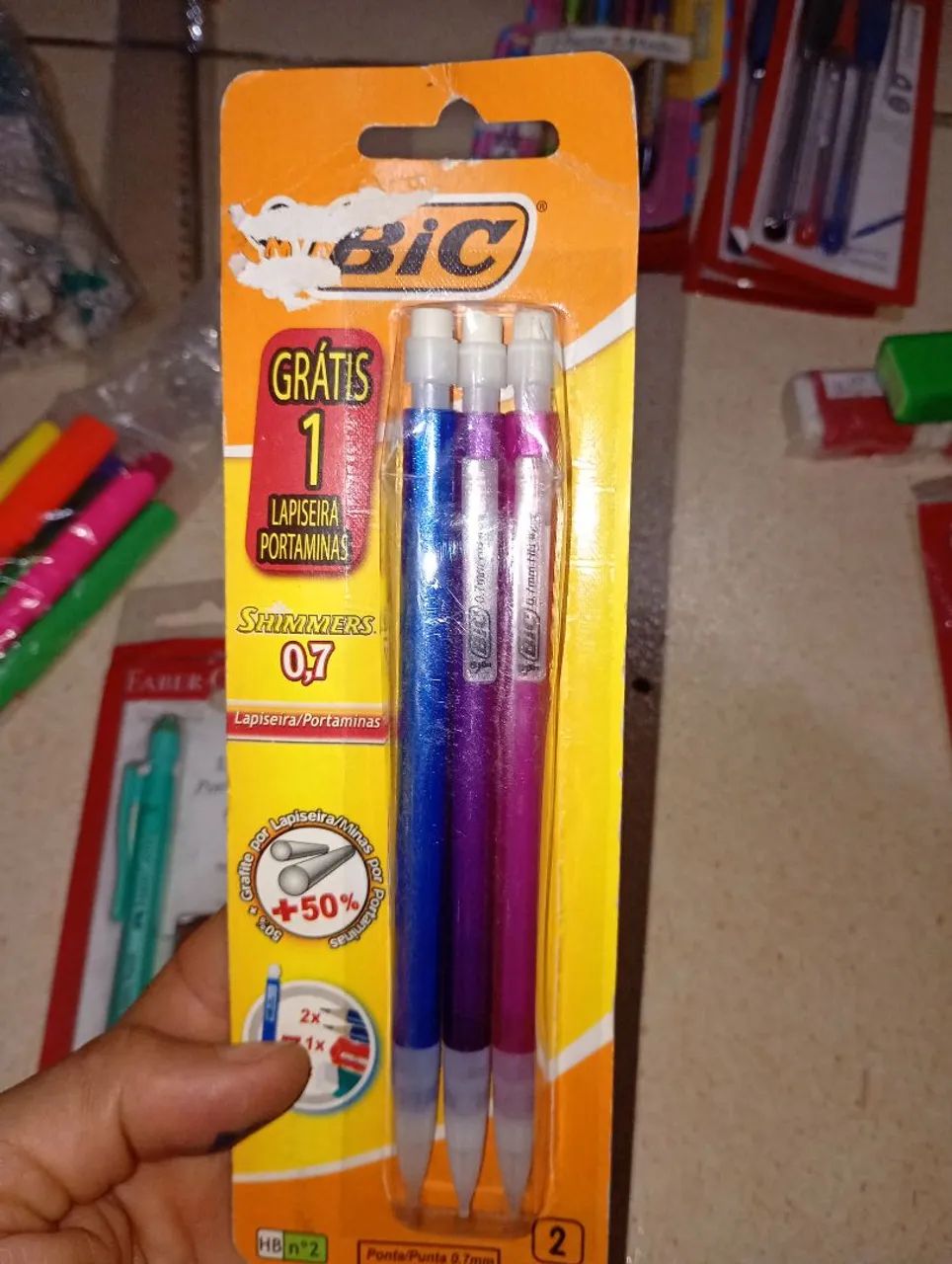 Kit de Lapiseiras Faber Castell e Bic - Foto 3