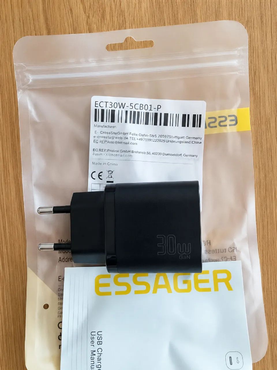 Carregador de Parede Essager 30W - USB-C - Compacto - Novo - Foto 3