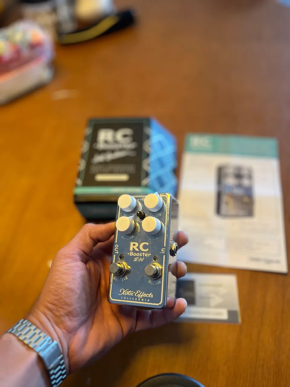 ギター Xotic RC Booster SH Scott Henderson Xotic RC Booster Scott Henderson Signature - Chrome - Instrumentos