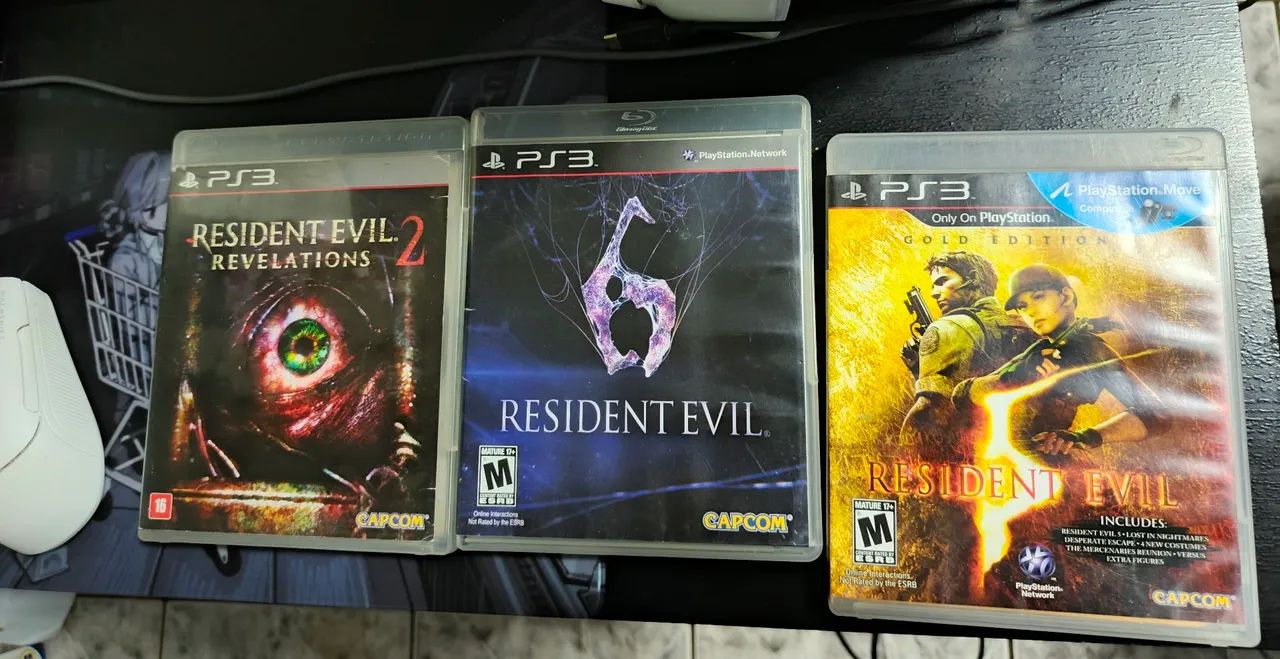 Resident Evil 5, 6 e Revelations 2 PS3