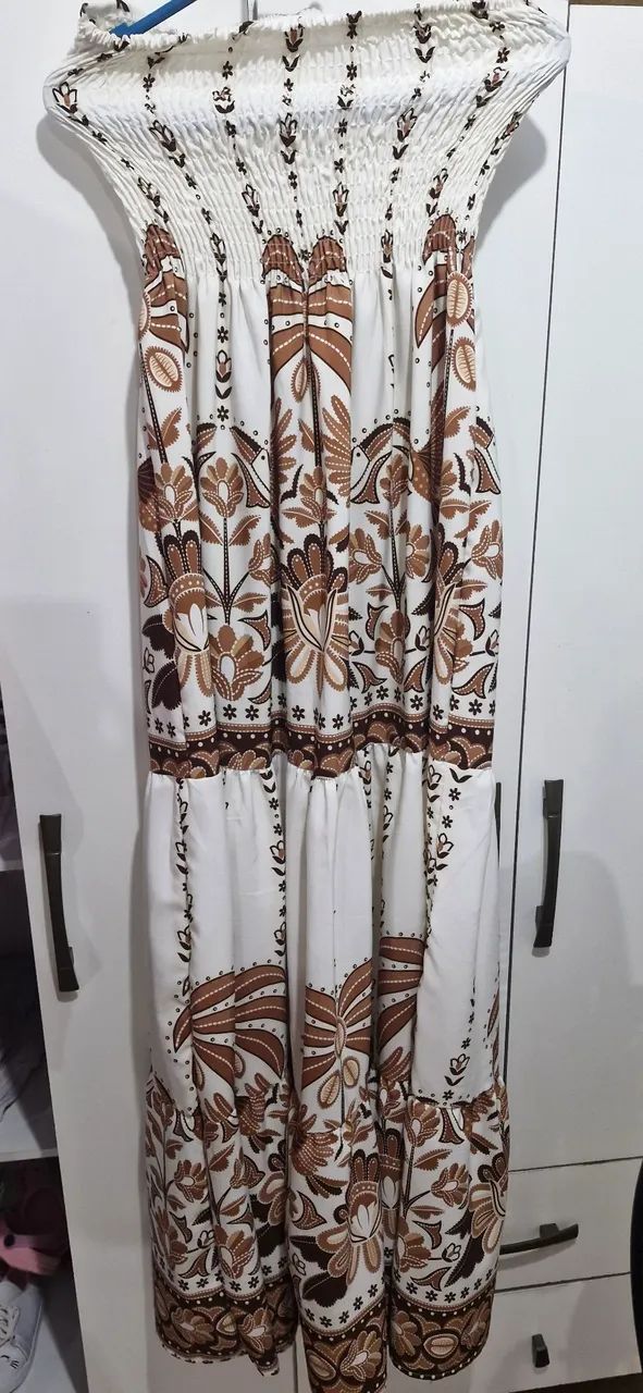 Vestido longo florido tamanho único  - Foto 4