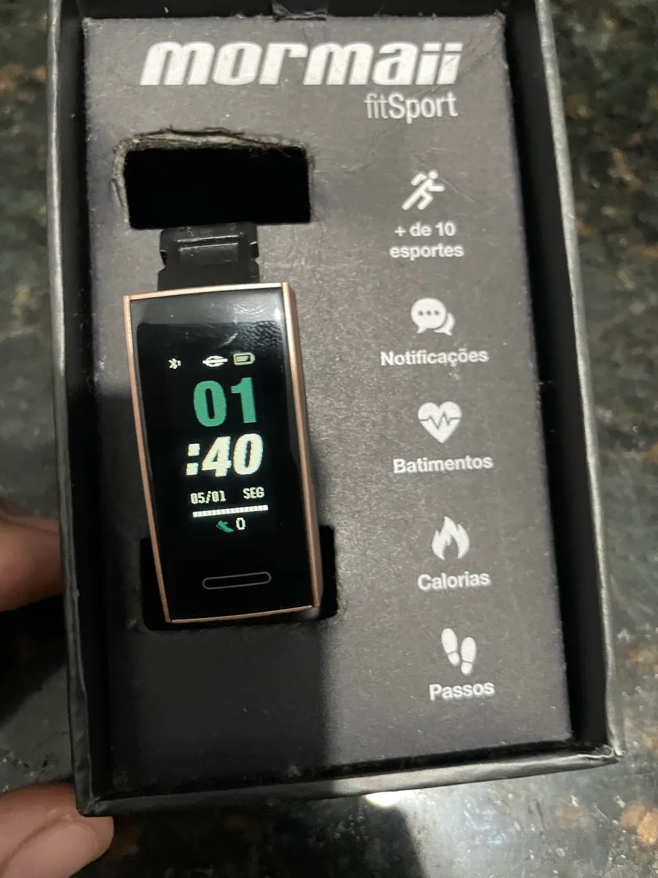 Smartwatch MORMAII novo porém sem pulseira 