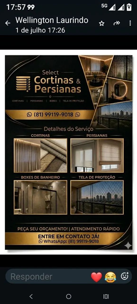 Cortinas e persianas e vidros  - Foto 2