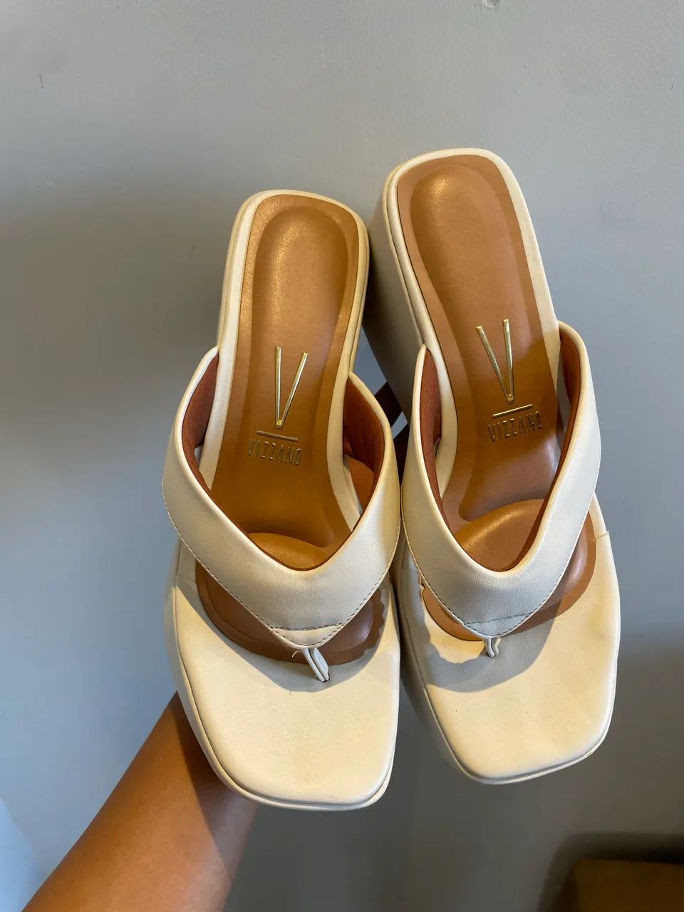 Tamanco Plataforma Vizzano Off White  - Foto 2