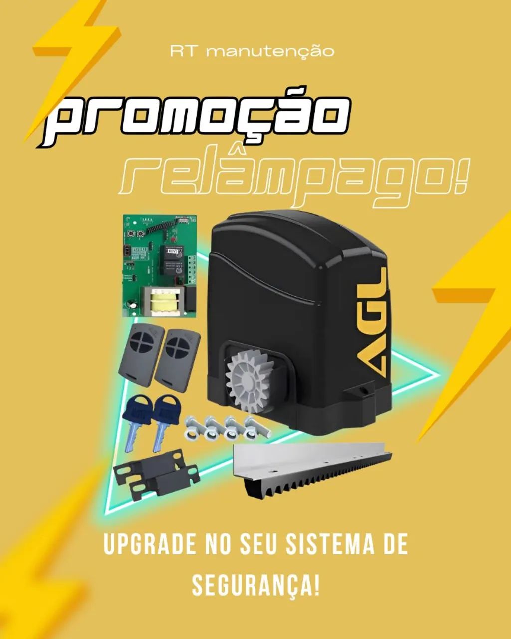Motor para portão eletrônico deslizante 