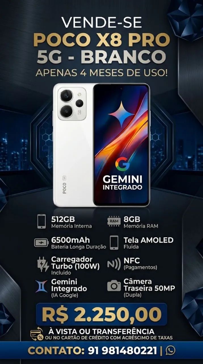 POCO X8 PRO - BRANCO 