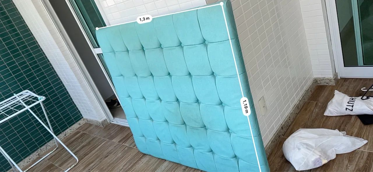 Cabeceira Azul Tiffany - Foto 2