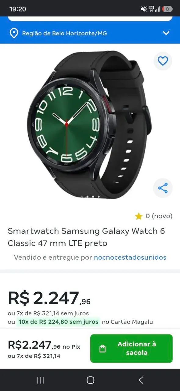 Relógio smartwatch classic 6 lte - Foto 3