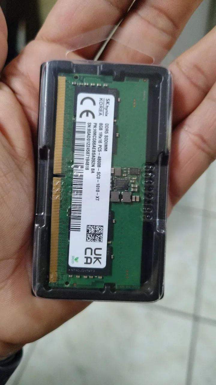Memória RAM 8GB DDR5 