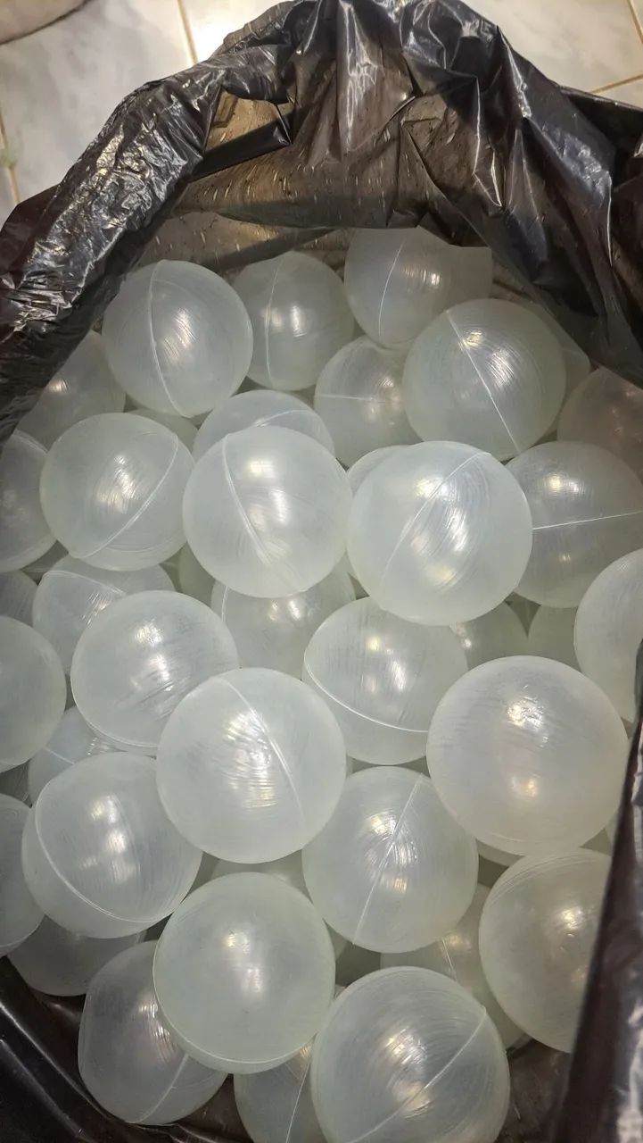 1000 bolinhas transparentes para piscina infantil - Foto 2