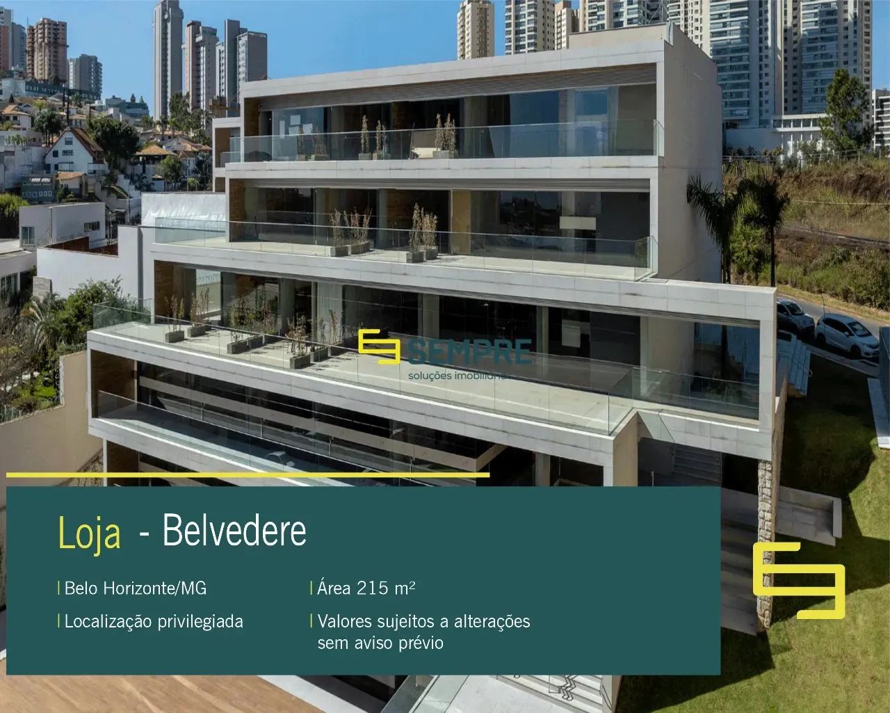 Loja para alugar no Belvedere em Belo Horizonte/ MG