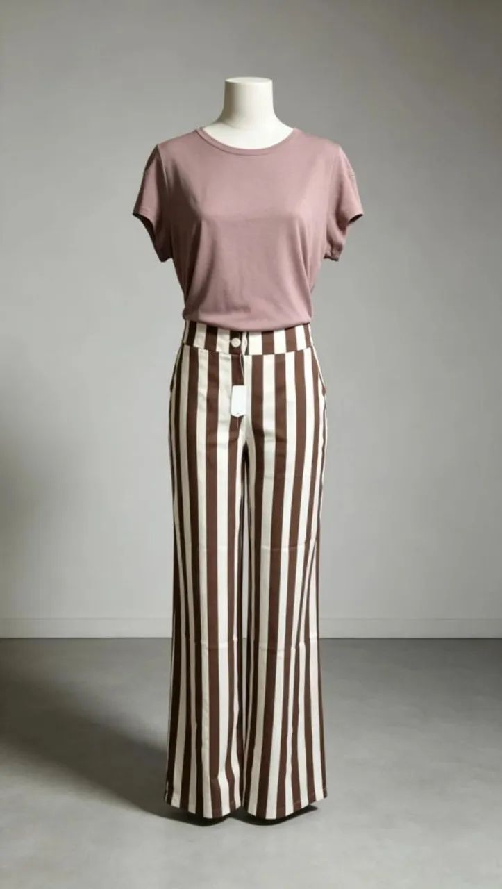 Calça listrada 