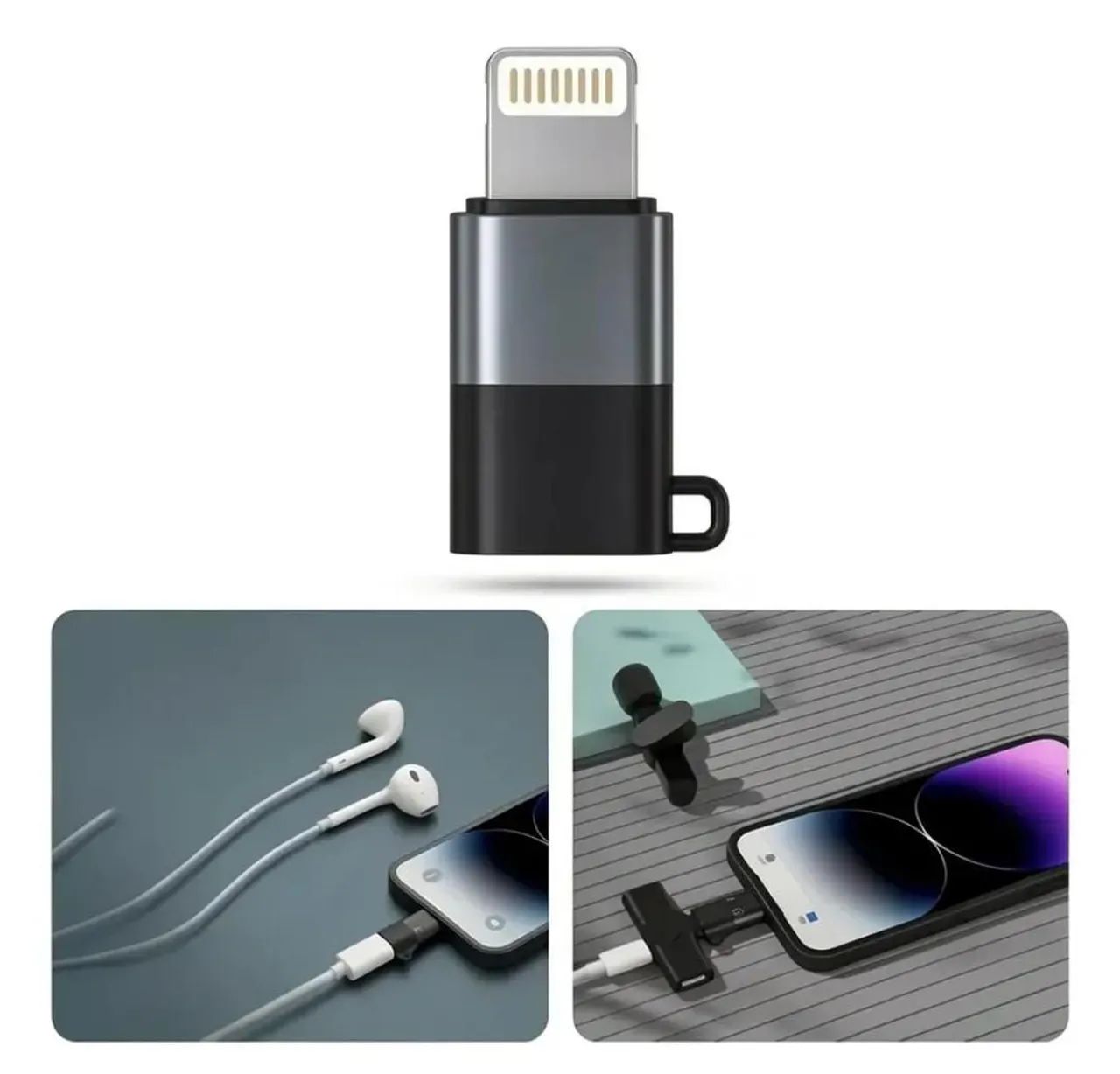 Adaptador De Acessórios Usb C Para iPhone E iPad - Lightning - Novo - Foto 2