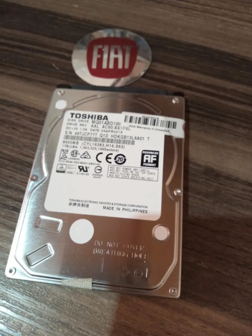 HD de Notebook 1 Tera- Praticamente novo - Foto 5