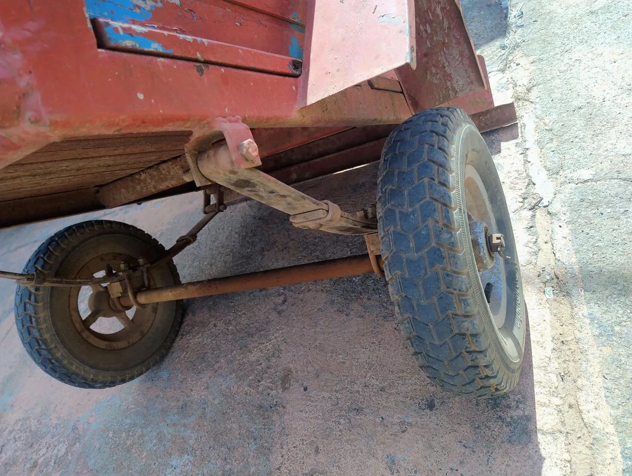 Carretinha de moto original toda revisada - Foto 4