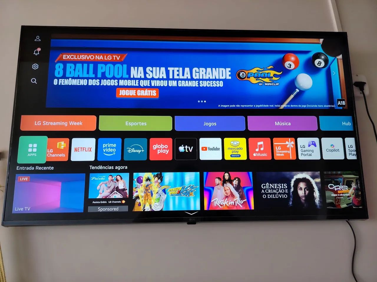 Smart TV LG UHD webOs 43 Polegadas