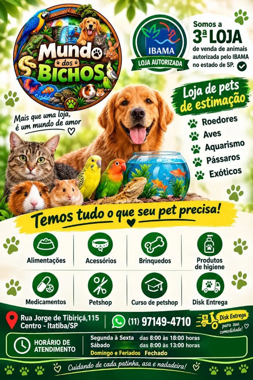? CONHEÇA A MUNDO DOS BICHOS! ?<br>