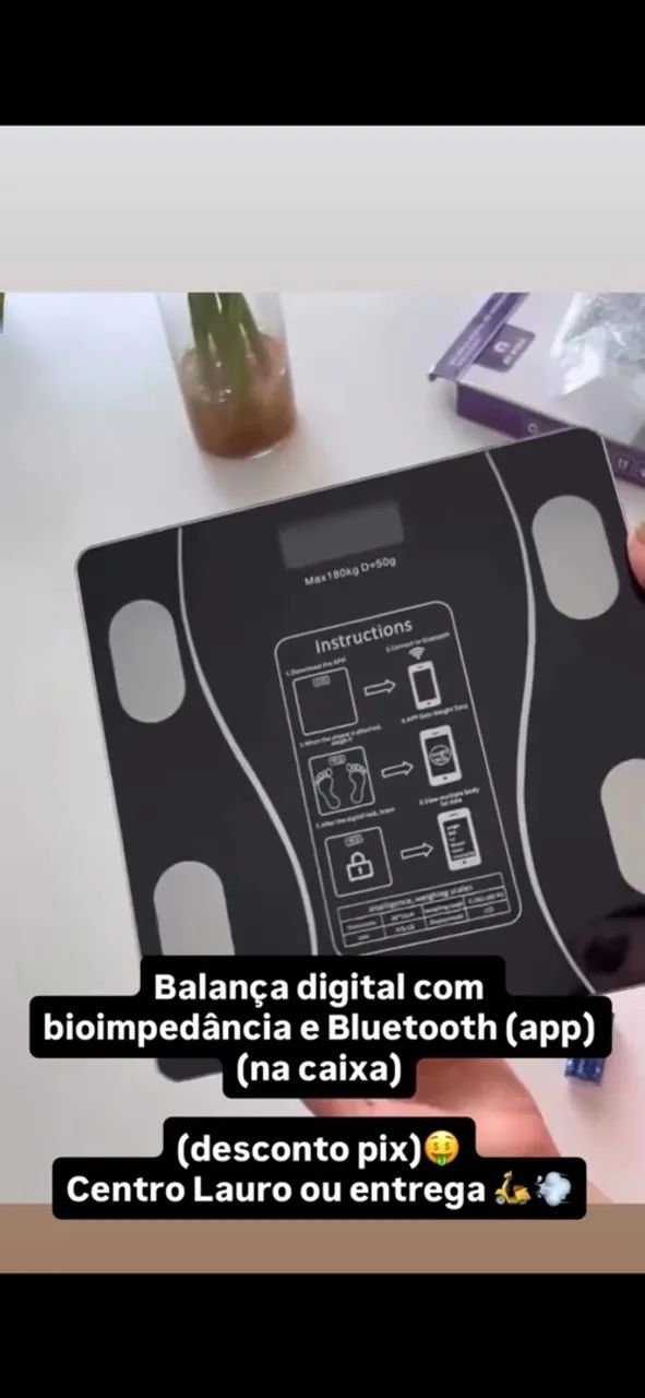 Balança digital vidro