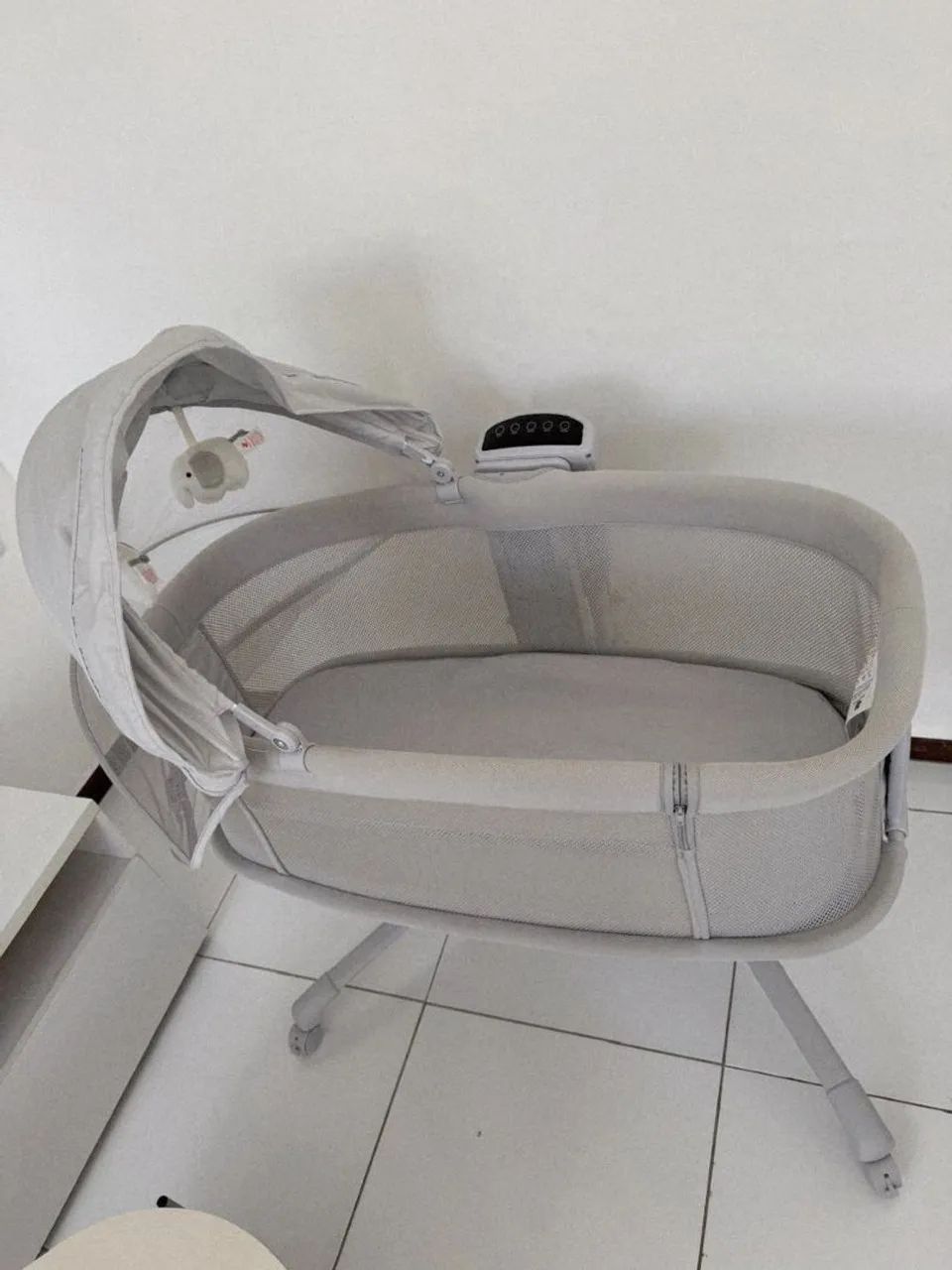 Berço mastela portátil 3 em 1 balanço automático