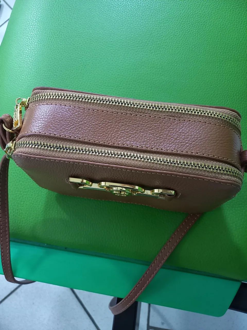 Bolsa Santa Lolla Transversal Caramelo - Ótimo Estado - Foto 2