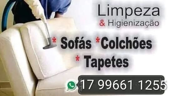 higienização de sofás a seco 