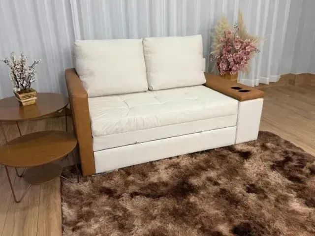 Sofá Cama Anis 1,60 m Linho  Produto Novo! Pronta Entrega! - Foto 4