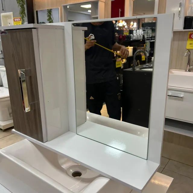 Gabinete em MDF com Espelheira e Cuba  - Foto 2