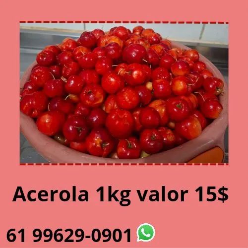 Acerola sem agrotóxicos 