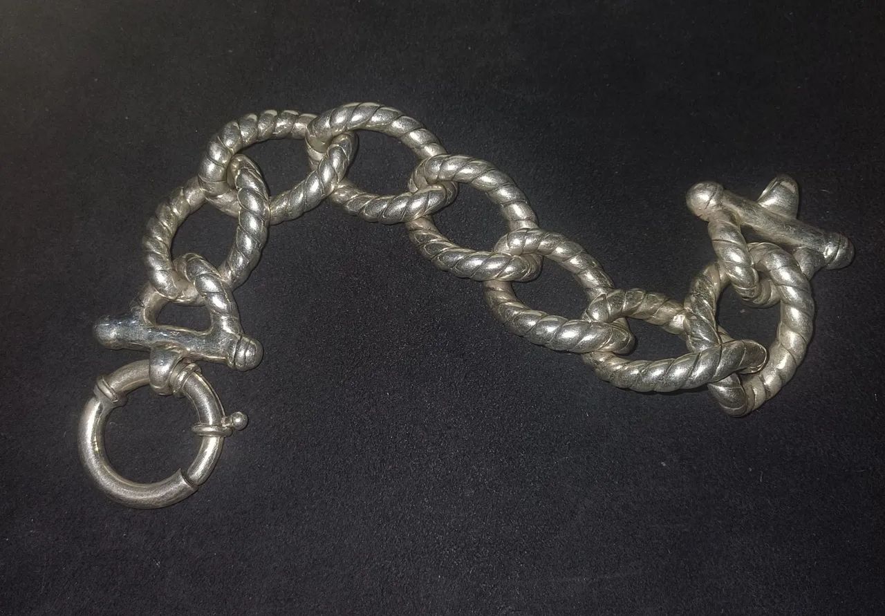 Pulseira de prata 925 eletroformação  - Foto 3