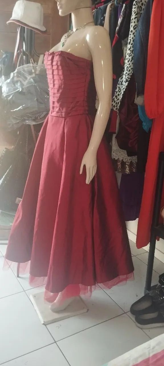 Vestido Rodado com Forro de Tule. - Foto 5