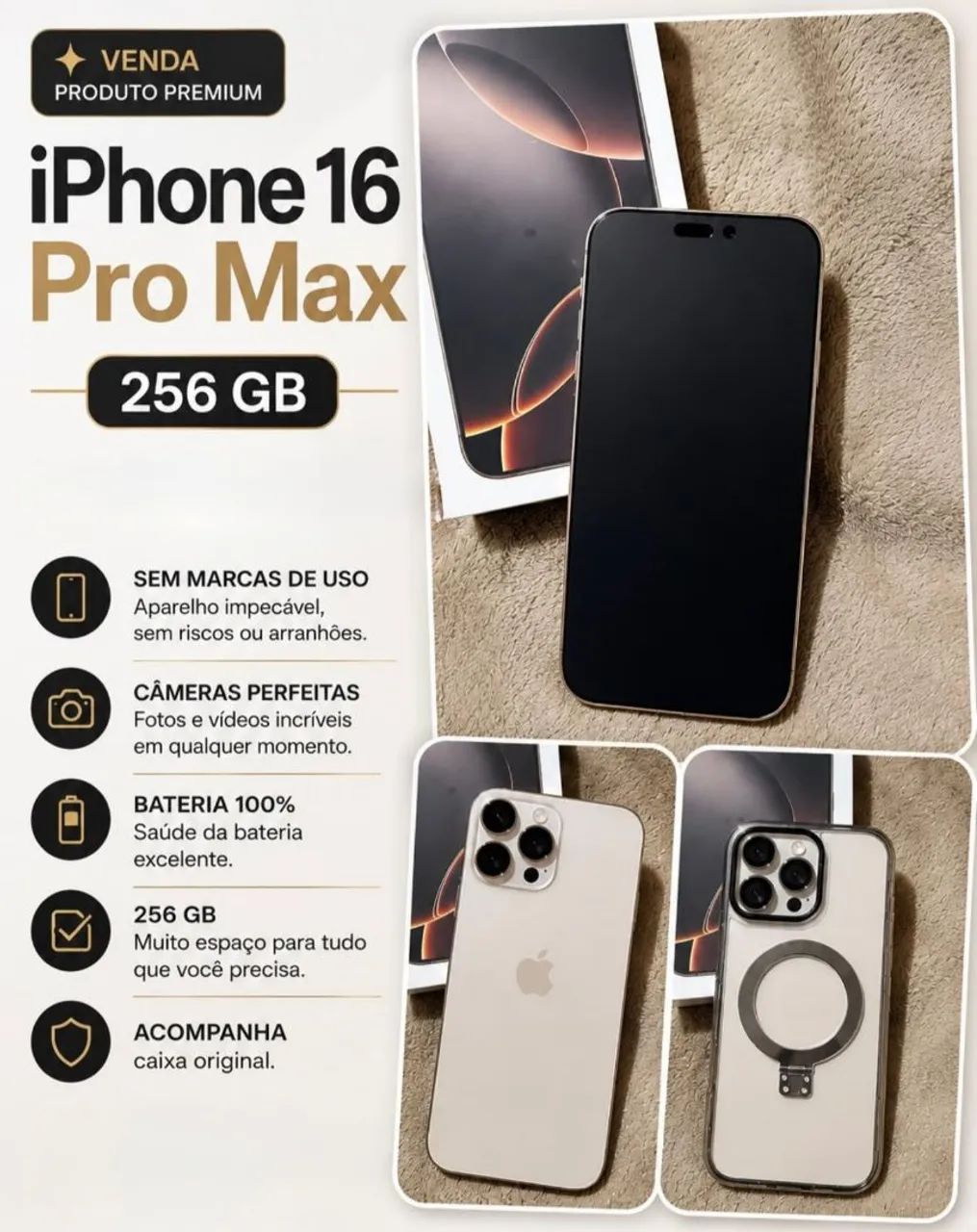 Iphone 16 Pro Max 256gb para vender logo!