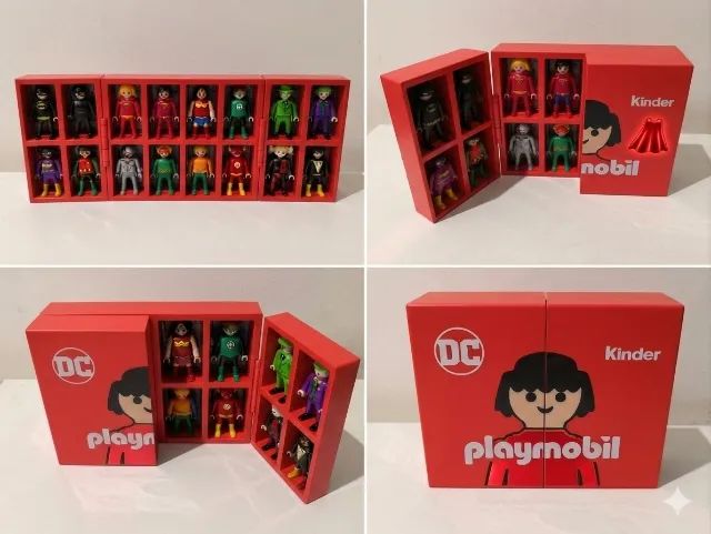 Expositor para Bonecos Playmobil Dc Comics - NOVO!