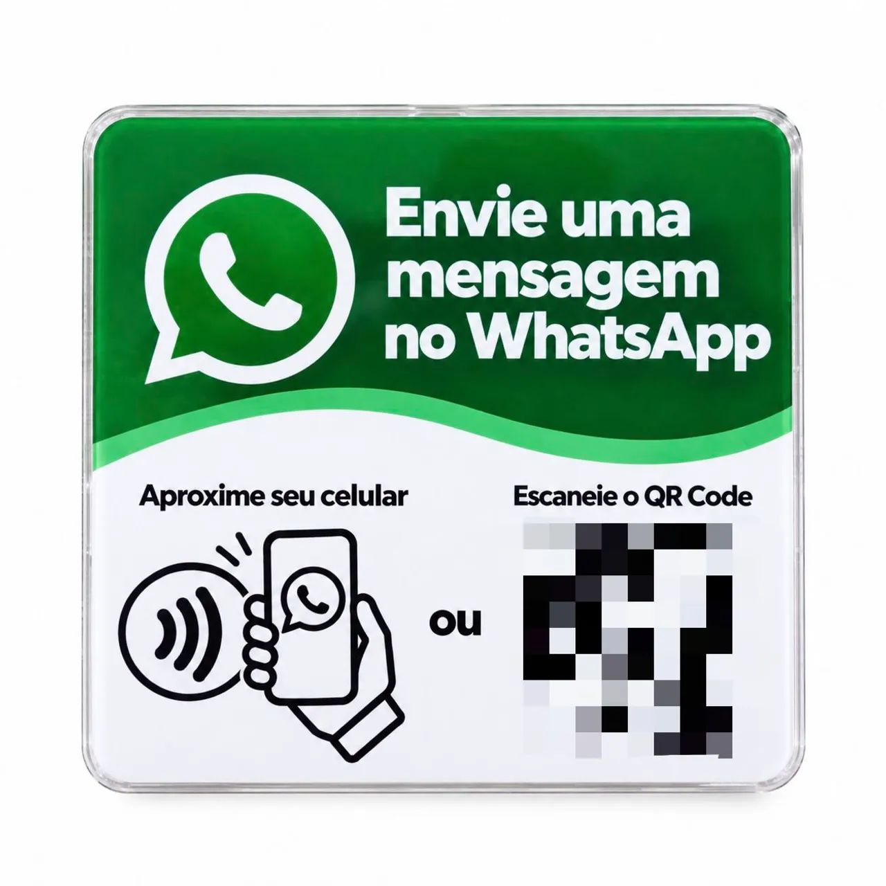 Placa NFC + QR Code | Google, WhatsApp e Instagram - Foto 4
