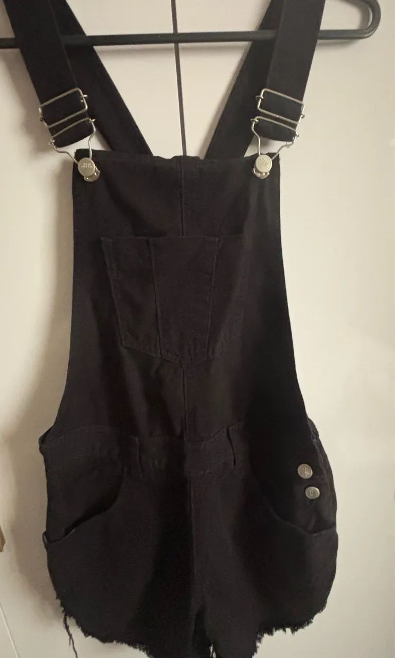 Macacão jeans preto - Foto 2