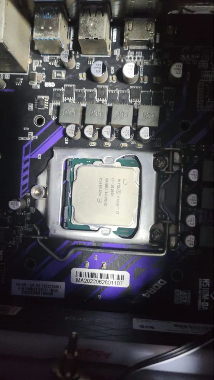 Placa mãe + processador 